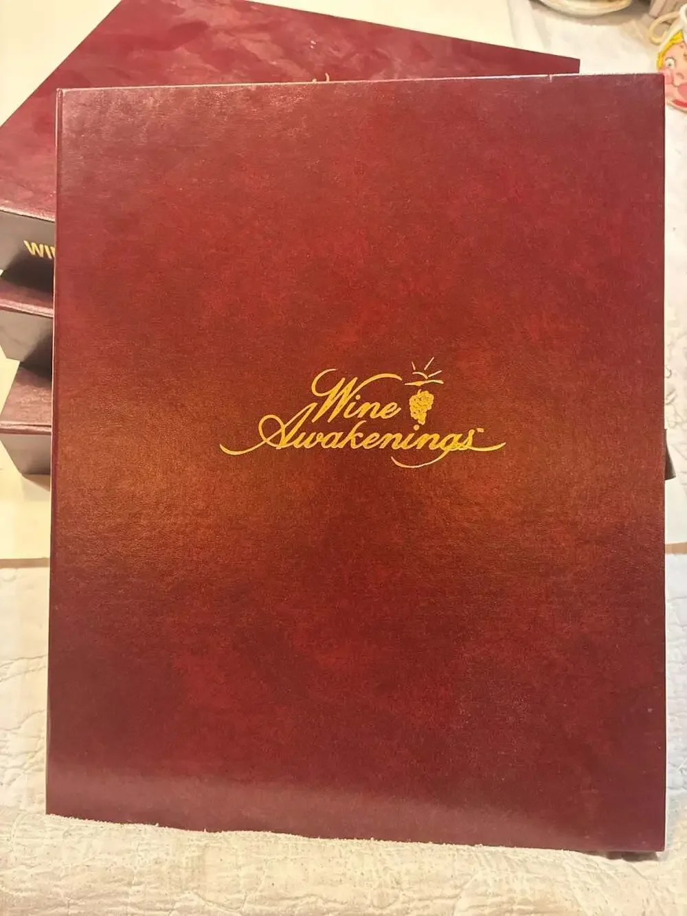 Lot of 4 Wine Awakenings Wine Education Educational Box Set with Pinot Noir, Win
